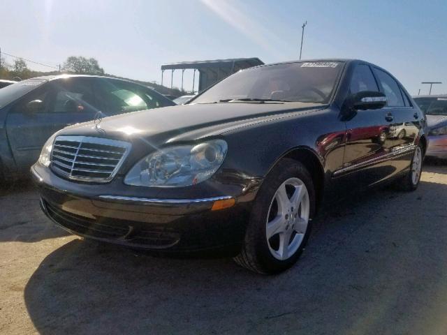 WDBNG75J45A443182 - 2005 MERCEDES-BENZ S 500 BLACK photo 2