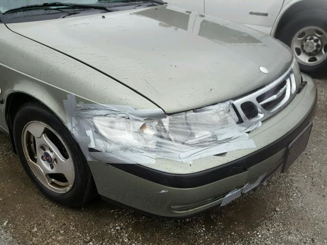 YS3DD58NXX2085942 - 1999 SAAB 9-3 S GREEN photo 9