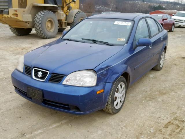 KL5JD52Z64K972204 - 2004 SUZUKI FORENZA S BLUE photo 2