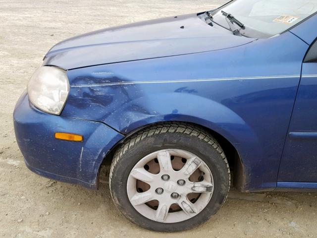 KL5JD52Z64K972204 - 2004 SUZUKI FORENZA S BLUE photo 9