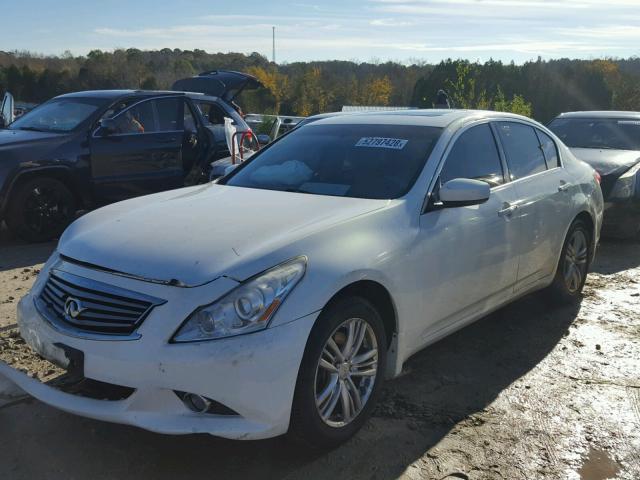 JN1CV6AR9CM976132 - 2012 INFINITI G37 WHITE photo 2