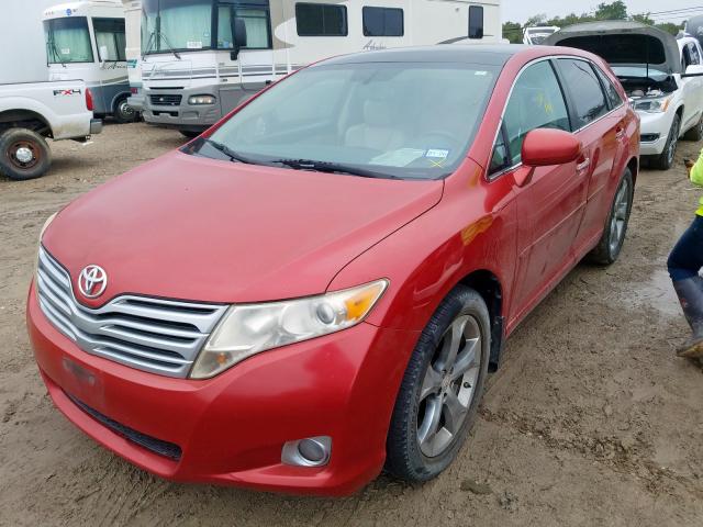 4T3ZK3BB7AU025508 - 2010 TOYOTA VENZA RED photo 2