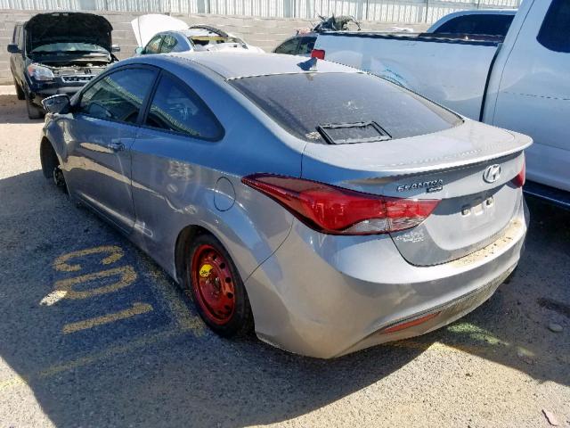 KMHDH6AH6EU029175 - 2014 HYUNDAI ELANTRA CO GRAY photo 3