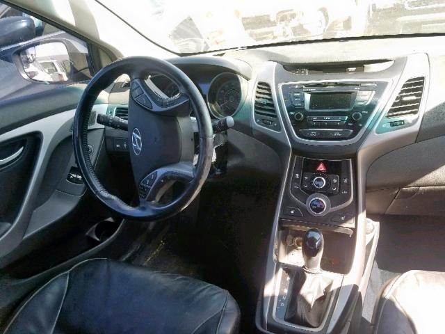 KMHDH6AH6EU029175 - 2014 HYUNDAI ELANTRA CO GRAY photo 9