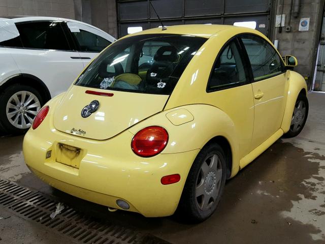 3VWCA21C6XM432563 - 1999 VOLKSWAGEN NEW BEETLE YELLOW photo 4