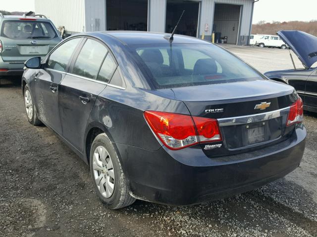 1G1PC5SH4C7320707 - 2012 CHEVROLET CRUZE LS CHARCOAL photo 3