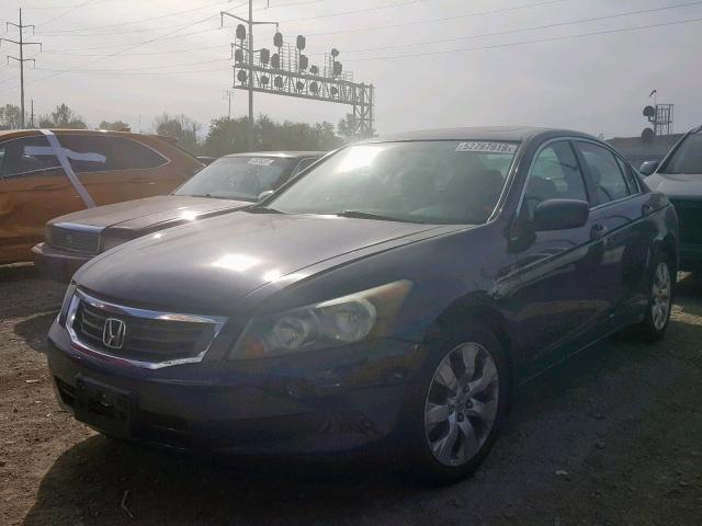 1HGCP26789A033555 - 2009 HONDA ACCORD EX BLUE photo 2