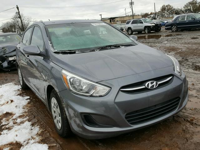 KMHCT4AE0GU104377 - 2016 HYUNDAI ACCENT SE GRAY photo 1