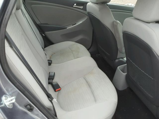 KMHCT4AE0GU104377 - 2016 HYUNDAI ACCENT SE GRAY photo 6