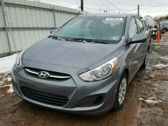 KMHCT4AE0GU104377 - 2016 HYUNDAI ACCENT SE GRAY photo 9