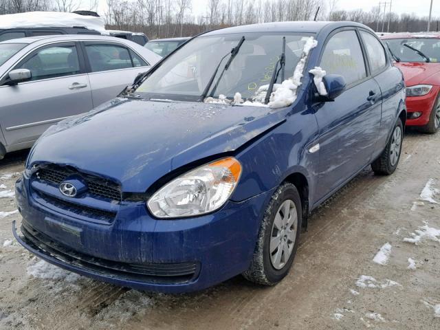 KMHCM3AC8AU153131 - 2010 HYUNDAI ACCENT BLU BLUE photo 2