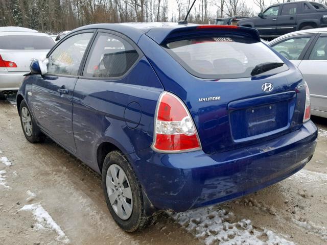 KMHCM3AC8AU153131 - 2010 HYUNDAI ACCENT BLU BLUE photo 3