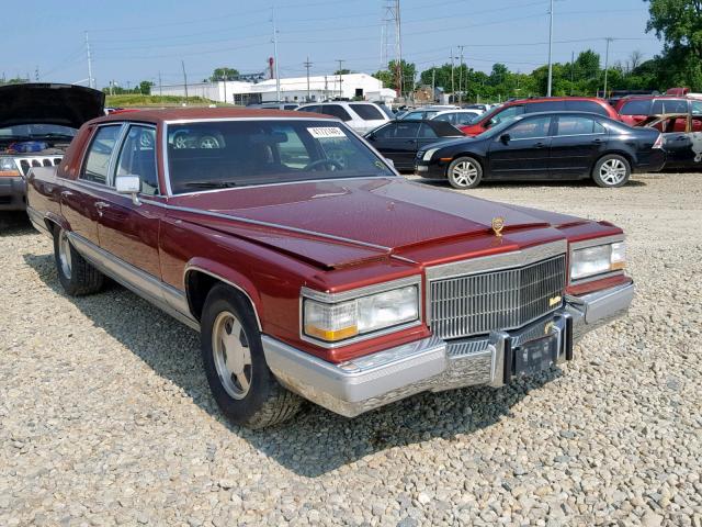 1G6DW5473NR711377 - 1992 CADILLAC BROUGHAM MAROON photo 1