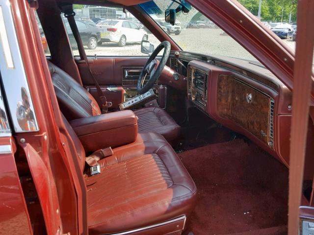 1G6DW5473NR711377 - 1992 CADILLAC BROUGHAM MAROON photo 5