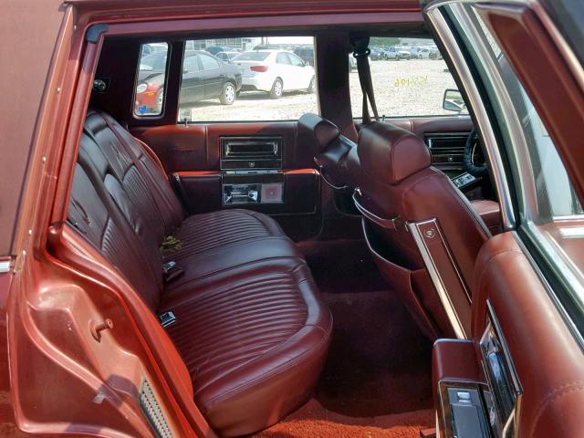 1G6DW5473NR711377 - 1992 CADILLAC BROUGHAM MAROON photo 6