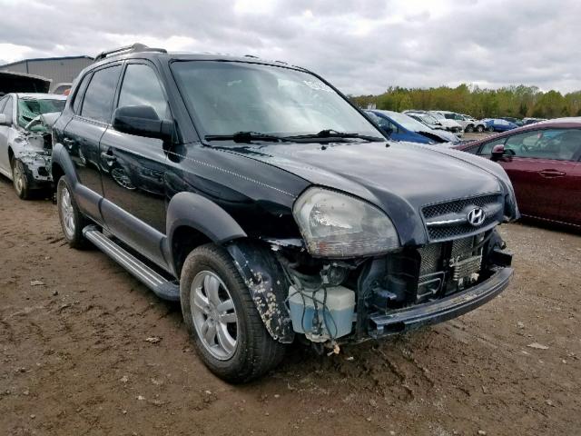 KM8JN72D08U879126 - 2008 HYUNDAI TUCSON SE BLACK photo 1