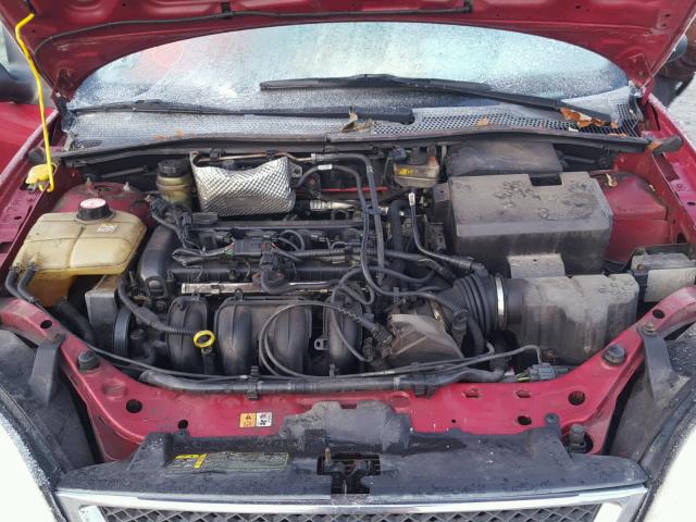 1FAFP34N25W168875 - 2005 FORD FOCUS ZX4 RED photo 7