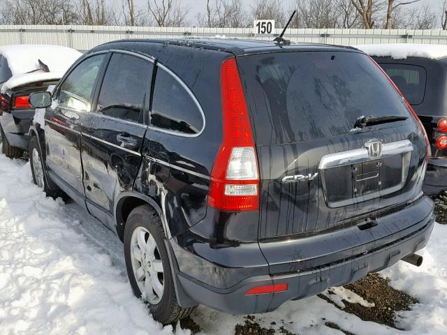 JHLRE487X9C005609 - 2009 HONDA CR-V EXL BLACK photo 3