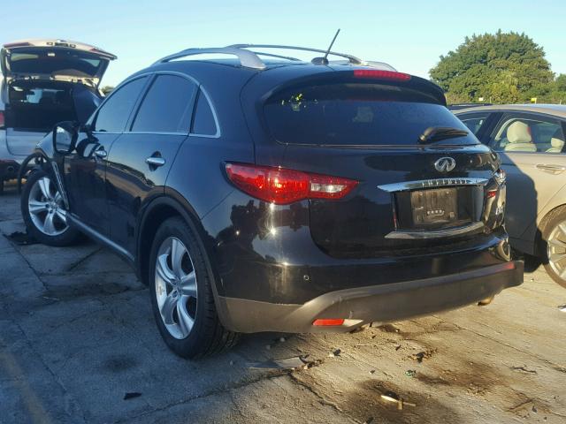 JN8AS1MU8AM801887 - 2010 INFINITI FX35 BLACK photo 3