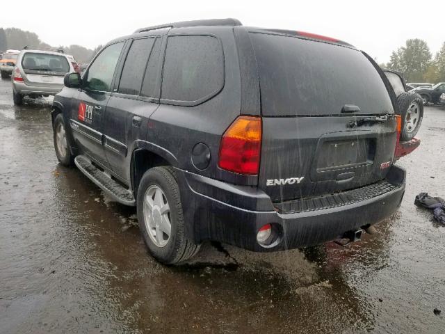 1GKDT13S632301719 - 2003 GMC ENVOY BLACK photo 3