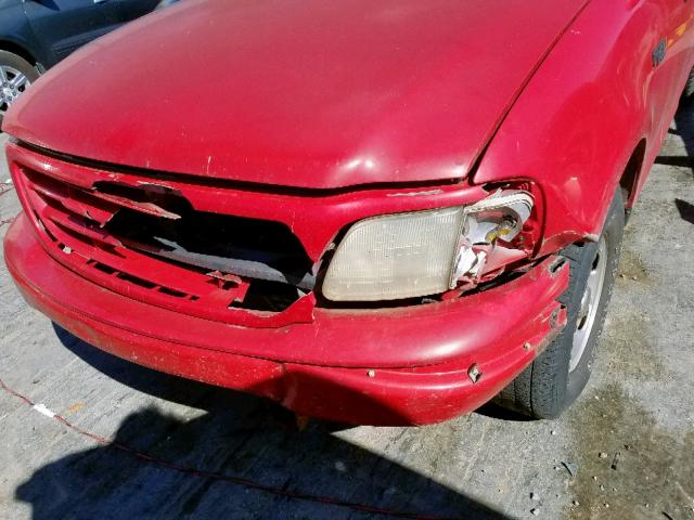 1FTZX17281NA17102 - 2001 FORD F150 RED photo 9