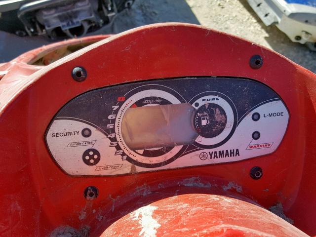 YAMA3782E606 - 2006 YAMAHA VX110 RED photo 8