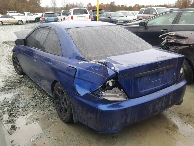 1HGEM22355L051823 - 2005 HONDA CIVIC DX V BLUE photo 3