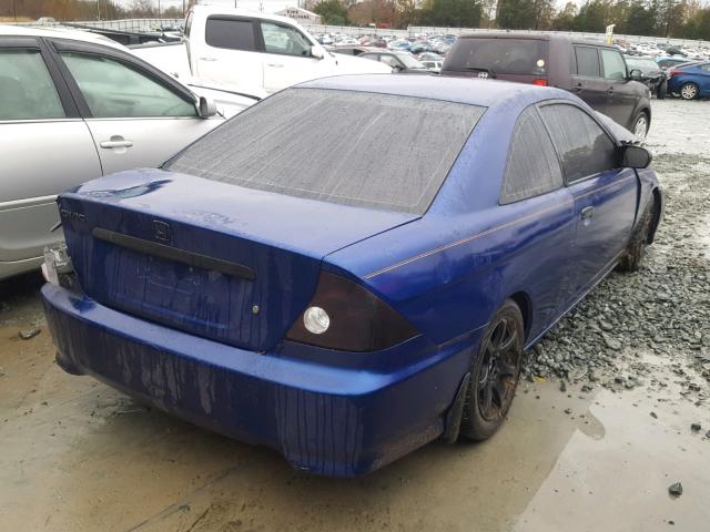 1HGEM22355L051823 - 2005 HONDA CIVIC DX V BLUE photo 4