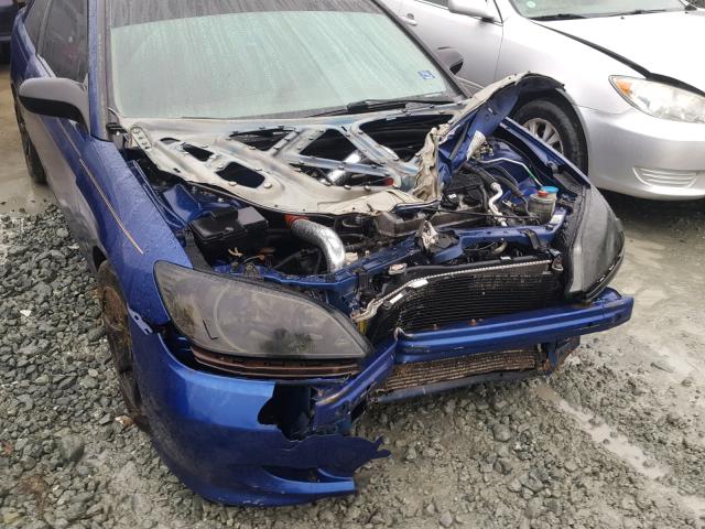 1HGEM22355L051823 - 2005 HONDA CIVIC DX V BLUE photo 9