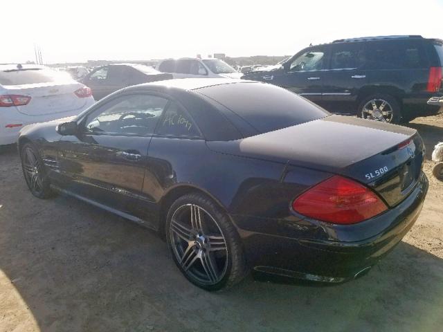 WDBSK75F84F082358 - 2004 MERCEDES-BENZ SL 500 BLACK photo 3