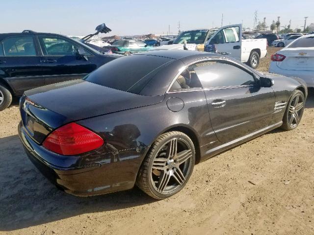 WDBSK75F84F082358 - 2004 MERCEDES-BENZ SL 500 BLACK photo 4