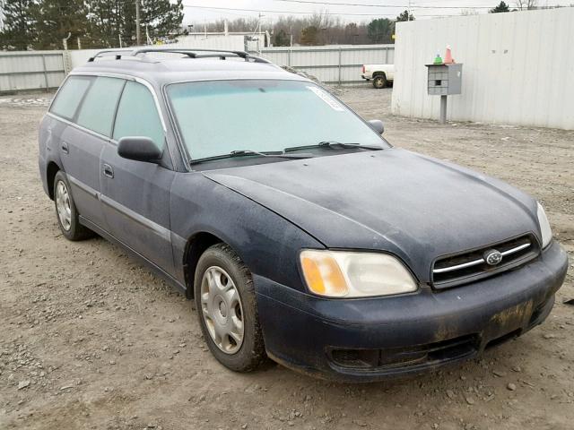 4S3BH6354Y6312018 - 2000 SUBARU LEGACY L BLUE photo 1