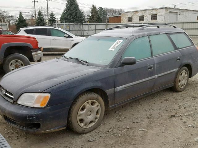 4S3BH6354Y6312018 - 2000 SUBARU LEGACY L BLUE photo 2