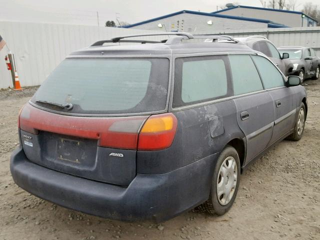 4S3BH6354Y6312018 - 2000 SUBARU LEGACY L BLUE photo 4