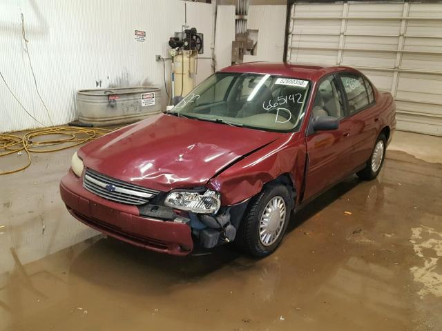 1G1ND52F04M665142 - 2004 CHEVROLET CLASSIC BURGUNDY photo 2