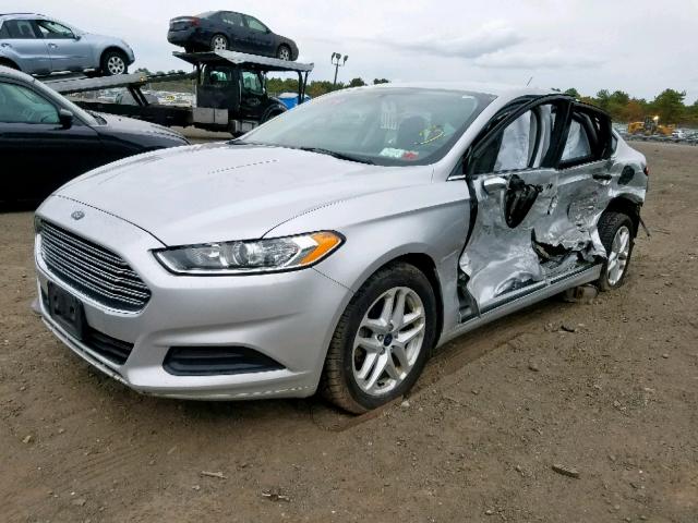 3FA6P0H73ER395862 - 2014 FORD FUSION SE SILVER photo 2