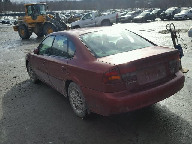 4S3BE625647209326 - 2004 SUBARU LEGACY L S RED photo 3