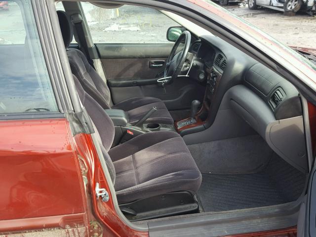 4S3BE625647209326 - 2004 SUBARU LEGACY L S RED photo 5