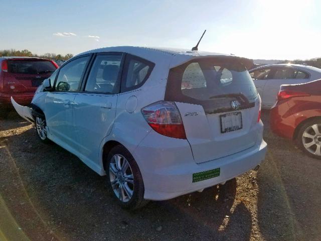 JHMGE88449S051734 - 2009 HONDA FIT SPORT WHITE photo 3