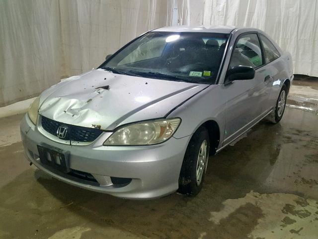 1HGEM22134L060985 - 2004 HONDA CIVIC DX V SILVER photo 2