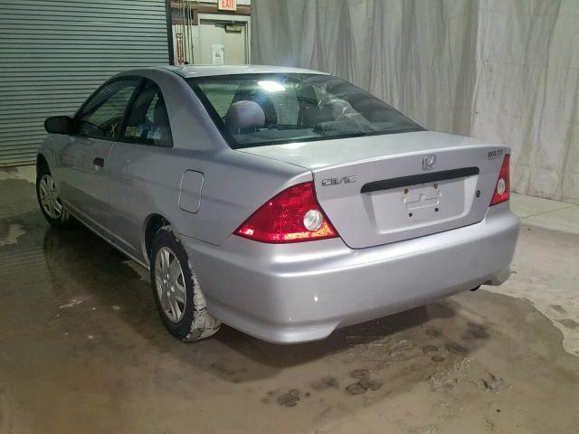 1HGEM22134L060985 - 2004 HONDA CIVIC DX V SILVER photo 3