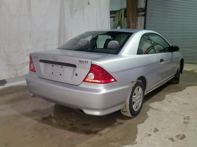 1HGEM22134L060985 - 2004 HONDA CIVIC DX V SILVER photo 4