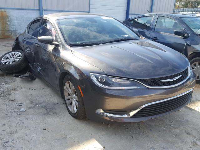 1C3CCCAB4GN168182 - 2016 CHRYSLER 200 LIMITE GRAY photo 1