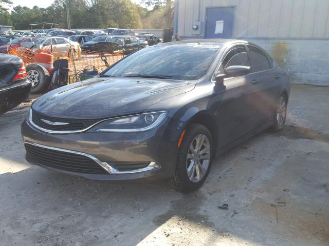 1C3CCCAB4GN168182 - 2016 CHRYSLER 200 LIMITE GRAY photo 2