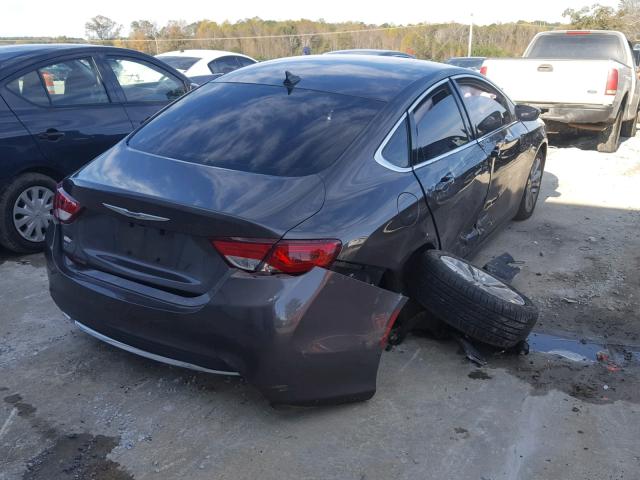 1C3CCCAB4GN168182 - 2016 CHRYSLER 200 LIMITE GRAY photo 4