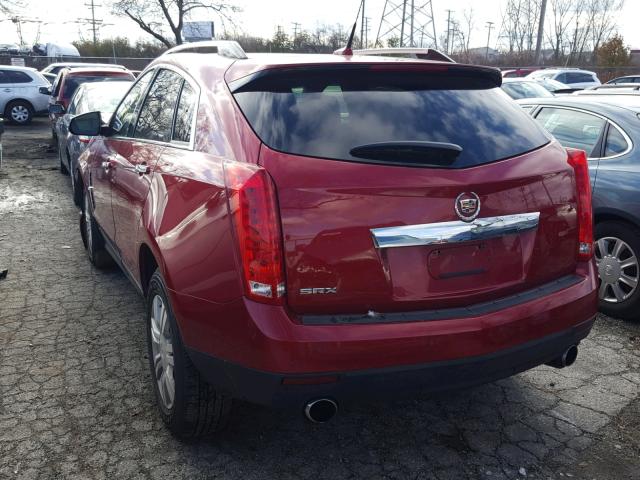 3GYFNAEY1AS506926 - 2010 CADILLAC SRX LUXURY RED photo 3