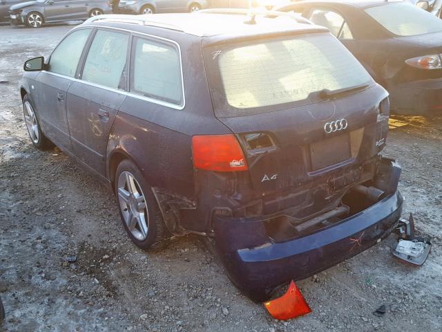 WAUKF78E07A269763 - 2007 AUDI A4 2.0T AV BLUE photo 3