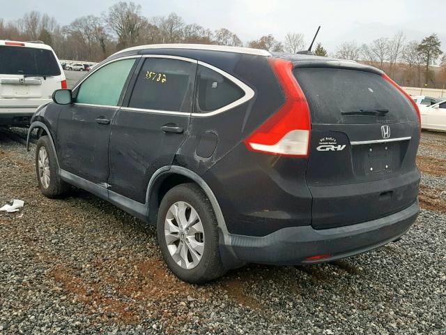 2HKRM3H73EH506530 - 2014 HONDA CR-V EXL BLACK photo 3