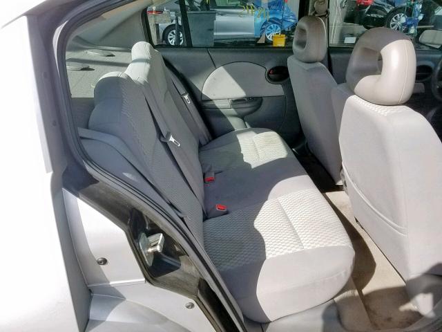 1G8AJ55F37Z133654 - 2007 SATURN ION LEVEL SILVER photo 6