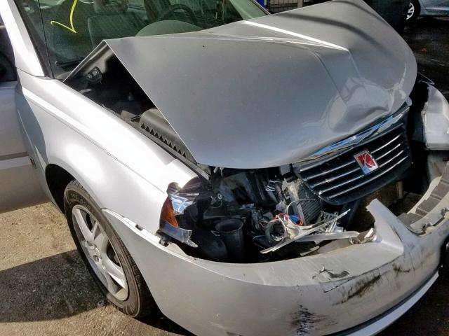 1G8AJ55F37Z133654 - 2007 SATURN ION LEVEL SILVER photo 9